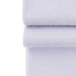 Genuine 100% cashmere pashmina in a pale pearl grey with tasselled fringe edge super-soft lightweight & warm finest-quality