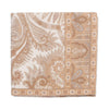 100% cashmere throw super-soft warm & cosy beige golden & cream tones paisley style pattern top-quality By The Wool Company