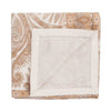 100% cashmere throw super-soft warm & cosy beige golden & cream tones paisley style pattern finest quality luxury throw