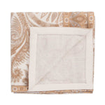 100% cashmere throw super-soft warm & cosy beige golden & cream tones paisley style pattern finest quality luxury throw