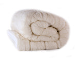 Reversible mattress topper with Merino wool pile with a luxurious lambswool filling.  super-soft, high-quality cotton cover 