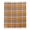 100% pure new wool British-made knee rug in Natural Buchanan tartan top-quality, warm and cosy 