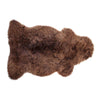 British sheepskin, natural undyed chocolate brown silky-soft luxurious & thick medium-longwool fleece staple top-quality 