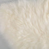 Sumptuous long wool ivory white natural sheepskin, silky soft and luxurious feeling. medium and large sizes are available. 