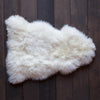 Long wool ivory white natural sheepskin, silky soft and luxurious feeling. medium and large sizes From The Wool Company 