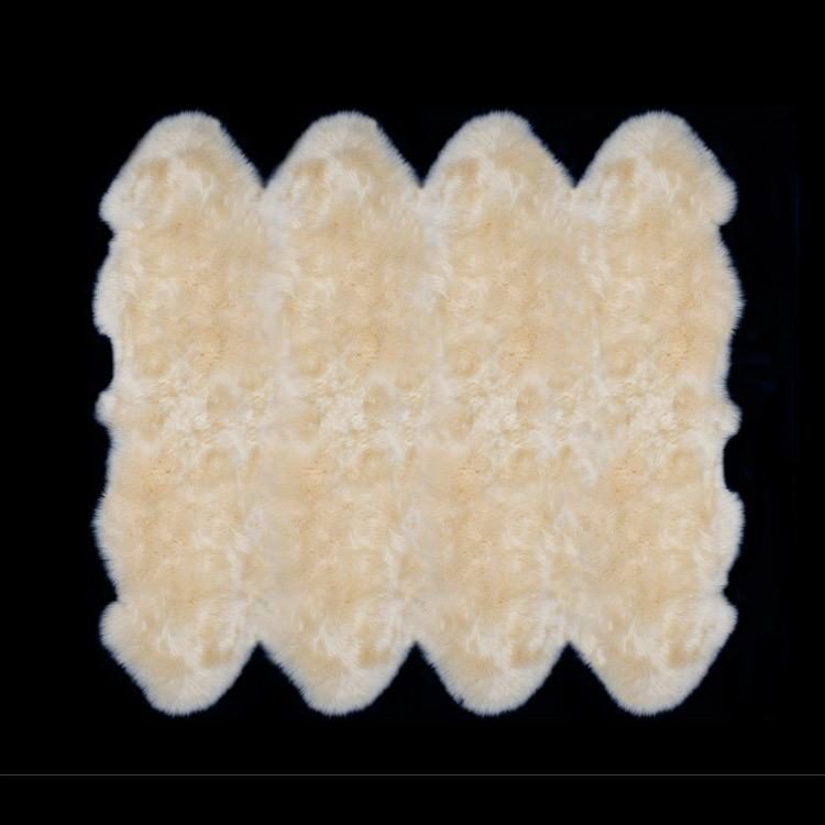 Octo size British sheepskin, soft & silky longwool fleece. Choose undyed natural white or vibrant dyed colours, super luxury