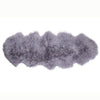 Beautifully soft long curly pewter grey sheepskin. Double size boho-chic accessory for any interior. From The Wool Company