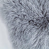 Beautiful long curly wool fleece, pewter grey sheepskin. A stunning boho style soft and silky genuine British sheepskin 