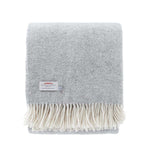 Pure New Wool Fishbone Throw Grey Mist -  - LIVING  from The Wool Company