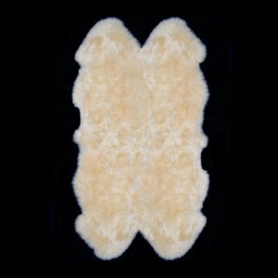 Quad size British sheepskin, soft & silky longwool fleece. Choose undyed natural white or vibrant dyed colours, super luxury!
