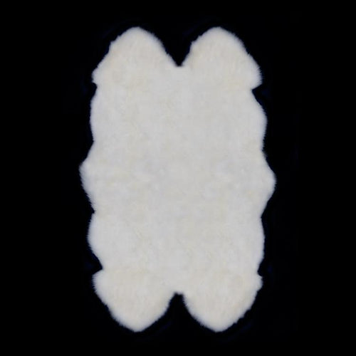 Quad size British sheepskin, soft & silky longwool fleece. Choose undyed natural white or dyed colours. By The Wool Company