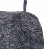 Universal car seat cover, graphite grey colour sheepskin for your car seats, provides maximum comfort  + steering wheel cover