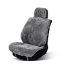 Universal car seat cover graphite grey colour soft sheepskin for your car seats, provides maximum comfort By The Wool Company