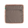 Warm mid-brown colour lambskin cushion, dense, shorn fleece & super soft & supportive filled cushion for year-round-comfort