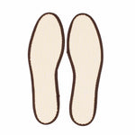 Luxury sheepskin insoles, made from super-soft brown sheepskin & latex grippy base for maximum comfort & stability