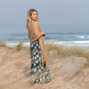 100% soft knitted cashmere shawl in fudge tones with a short scallop fringe unique design lightweight & warm top-quality 