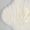 Extremely soft, luxurious, & beautiful to touch ivory white baby sheepskin, carefully selected for a naturally short fleece 