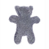 Silver grey coloured soft & cuddly sheepskin teddy bear hot water bottle cover. Comes with a bottle. From The Wool Company