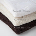 100% super-soft Merino lambswool ivory off white traditional design scalloped edge baby shawl made in England top-quality 