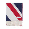 Large size 100% lambswool throw Union Jack design with white fringing top-quality made in England From The Wool Company