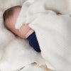 Super-soft cream 100% lambswool cellular baby blanket with matching satin edging cosy & perfect for all seasons top-quality 