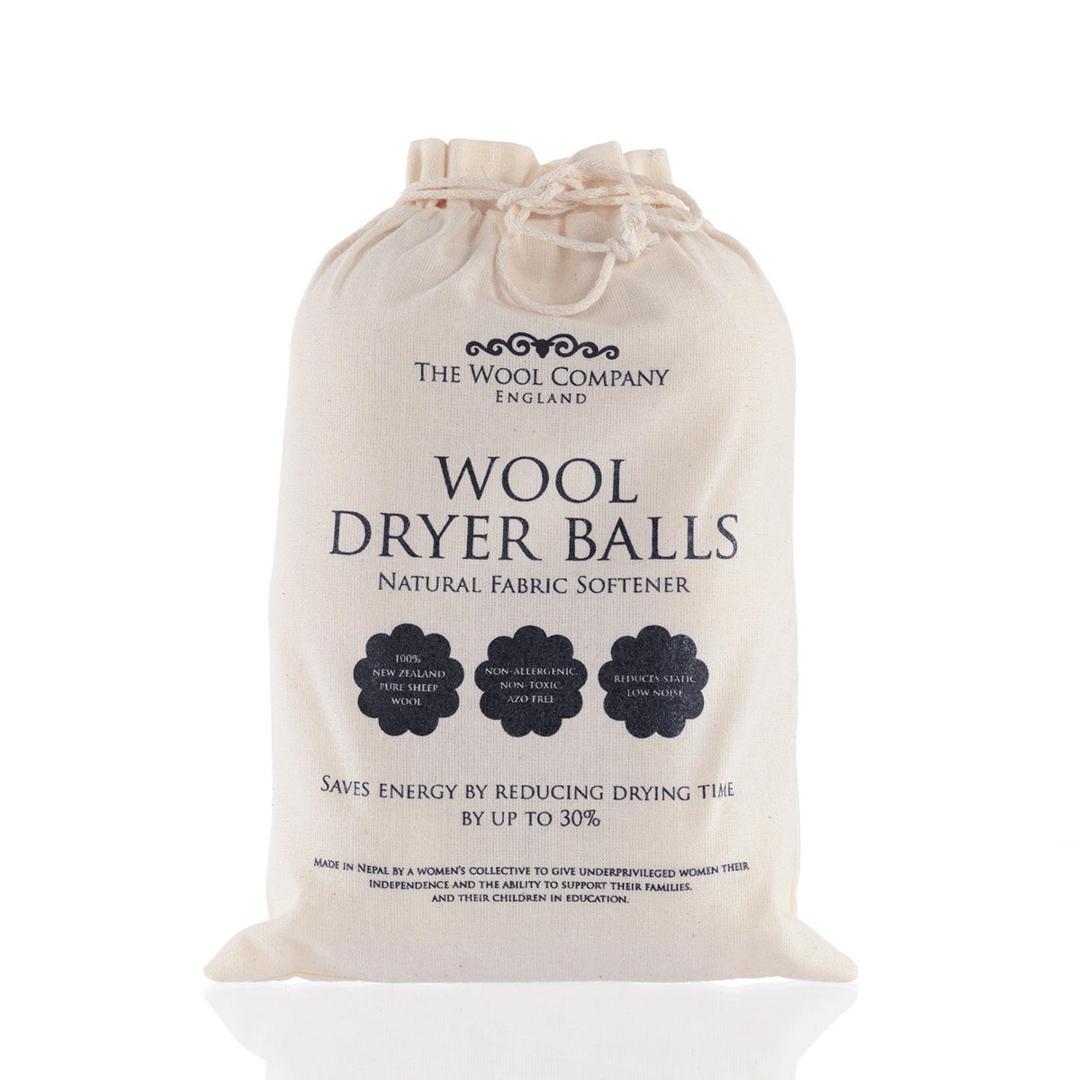 Wool Laundry Balls Set of 6 in cotton storage bag Wool Care  from The Wool Company
