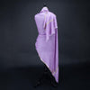 Hand-crafted 100% embroidered Zari cashmere pashmina lavender with gold thread finest-quality super-soft special shawl